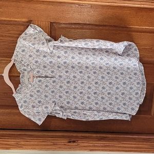 Ann Taylor Loft Flutter Sleeve Blouse